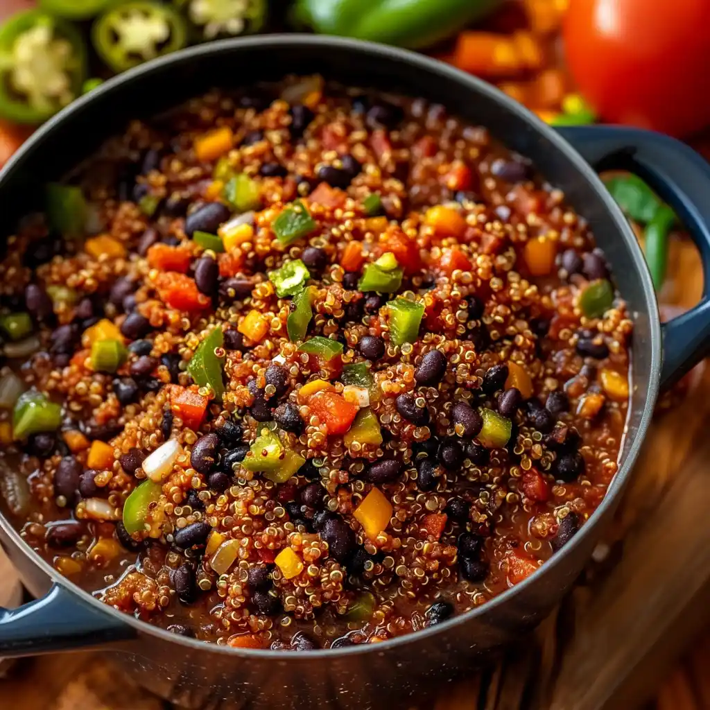 Easy One-Pot Black Bean Quinoa Chili: Vegan Weeknight Meal